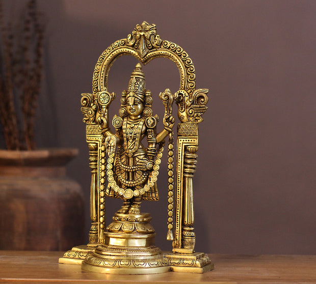 Brass Tirupati Balaji Venkateshwara 14"