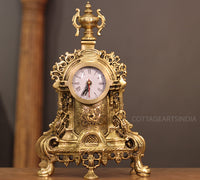 Brass Vintage Roman Design Mantlepiece Clock