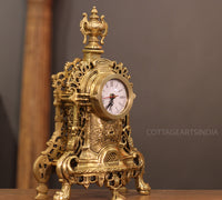 Brass Vintage Roman Design Mantlepiece Clock