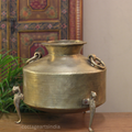 Brass Vintage Carved Planter