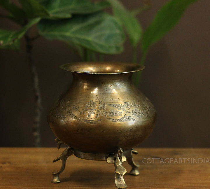Brass  Vintage Pot