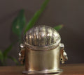 Set of Five Brass Mukhlingams in Silver Finish