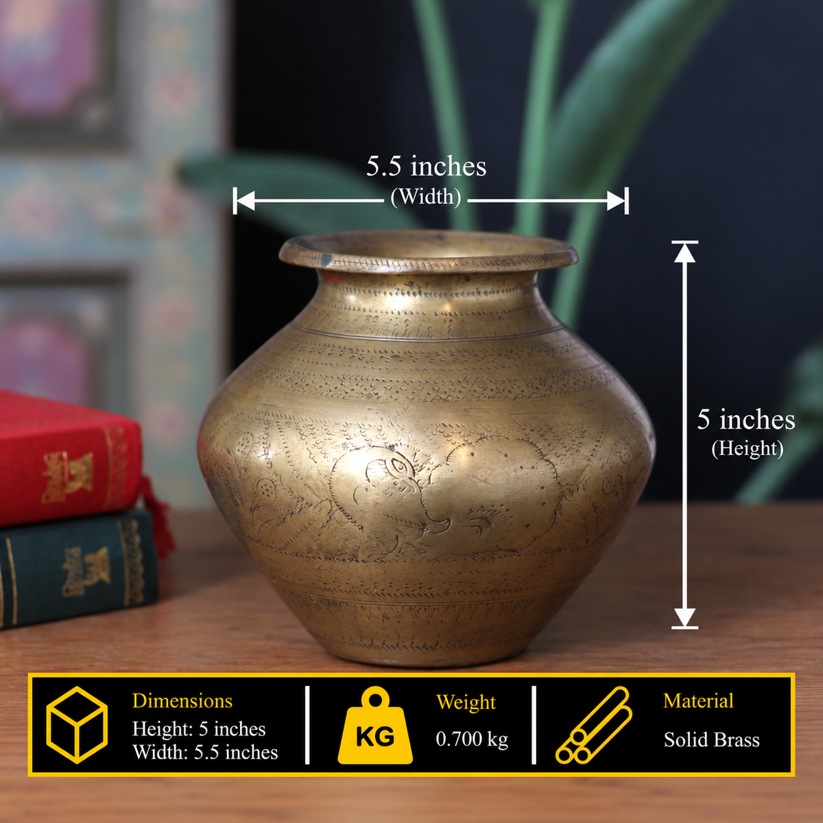 Brass VIntage Pot