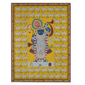 Hand-Painted Shrinathji Pichwai Painting and  Sacred Cows