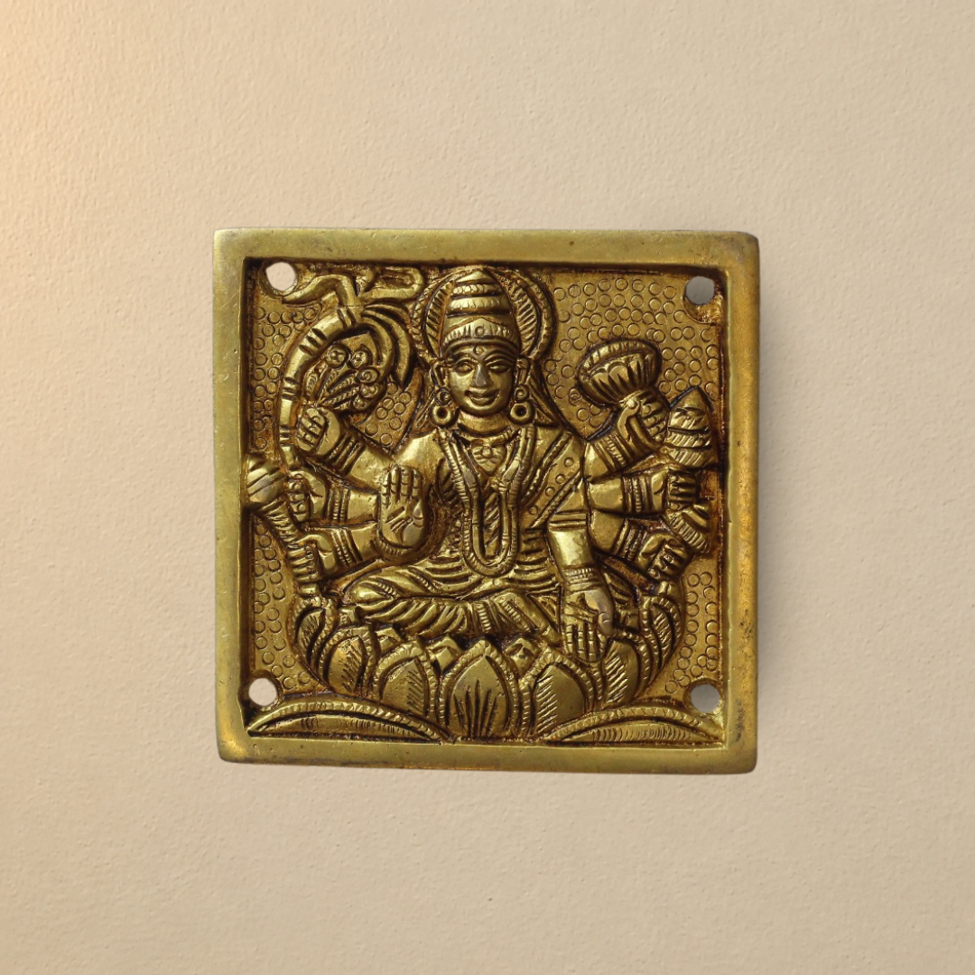 Brass Ashta Lakshmi Wall Hanging (Set of 8 Lakshmi) For Pooja Room