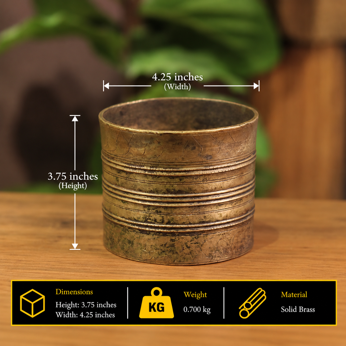 Brass  Vintage Pot