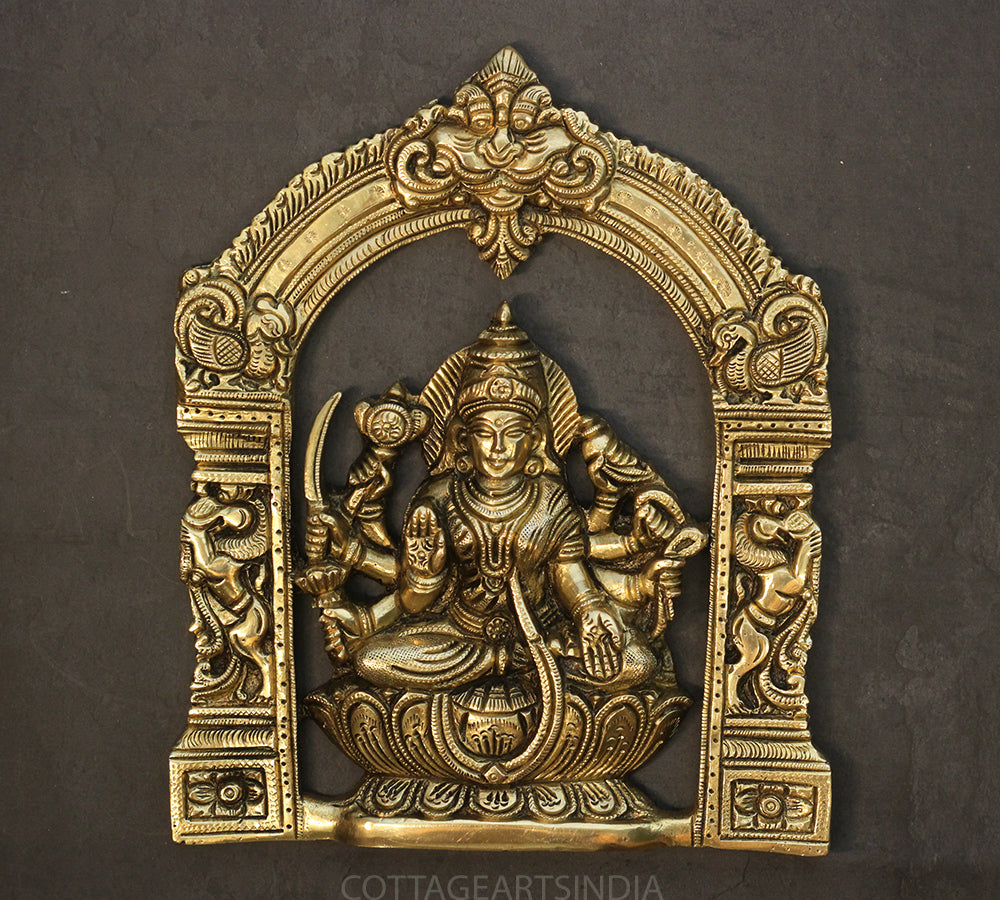 Brass Ashtlaxmi In Prabhawali