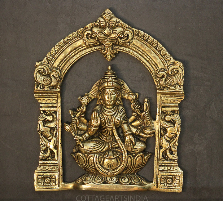 Brass Ashtlaxmi In Prabhawali