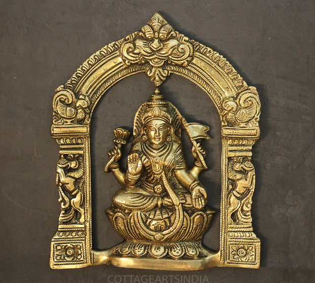 Brass Ashtlaxmi In Prabhawali