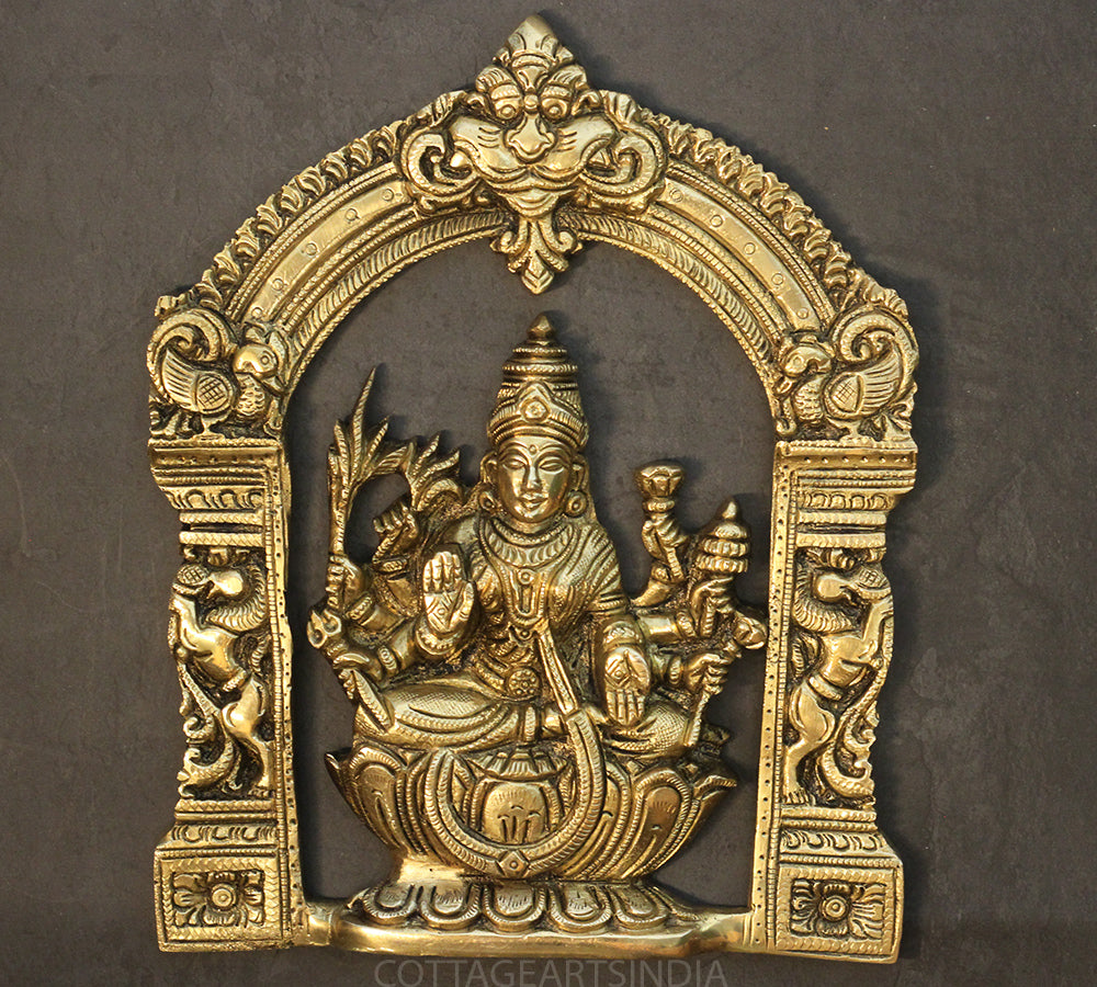 Brass Ashtlaxmi In Prabhawali