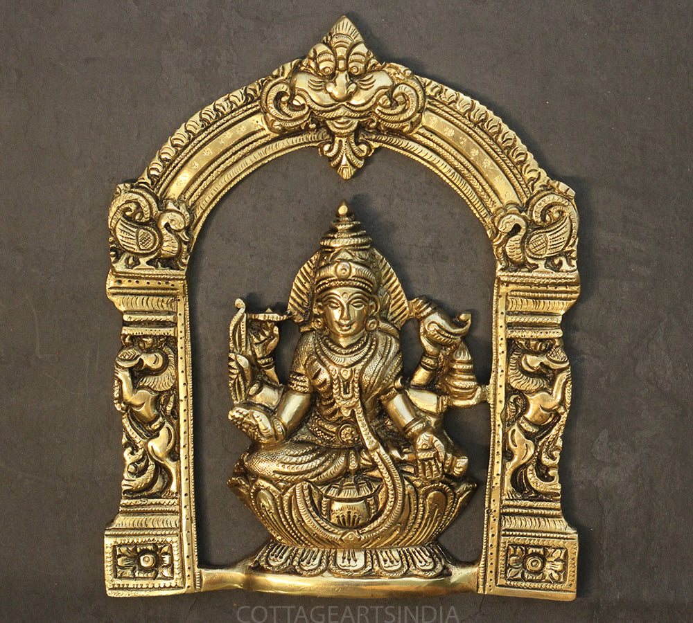 Brass Ashtlaxmi In Prabhawali