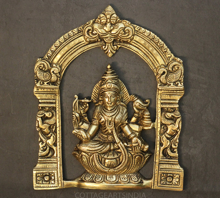 Brass Ashtlaxmi In Prabhawali