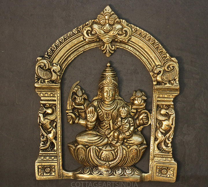 Brass Ashtlaxmi In Prabhawali