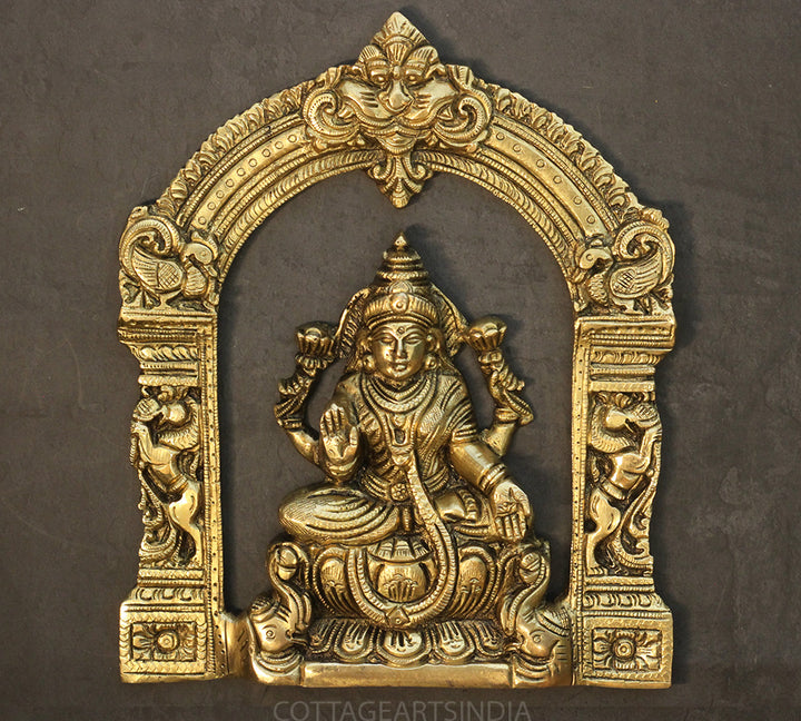 Brass Ashtlaxmi In Prabhawali
