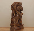 Wooden Yali Table Decor -Single