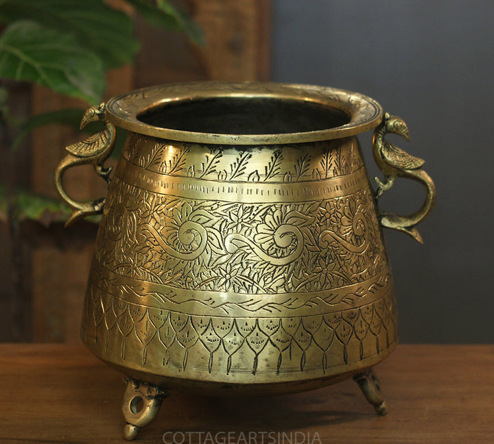 Brass Vintage Planter