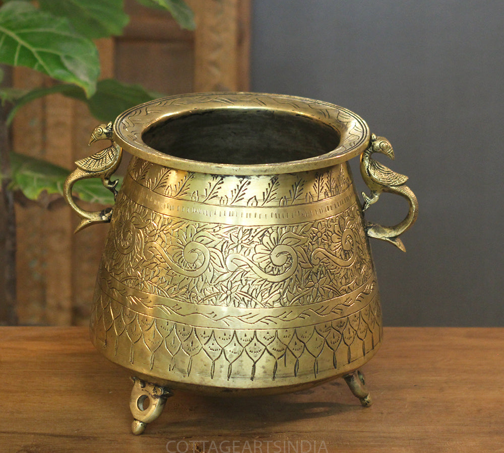 Brass Vintage Planter