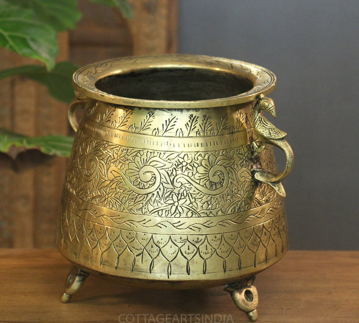 Brass Vintage Planter