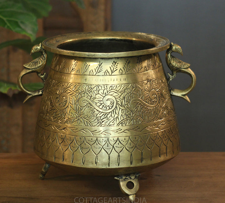 Brass Vintage Planter