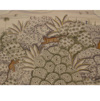 Radha Krishna in Vrindavan Forest – Traditional Pichwai Style Indian Miniature Painting