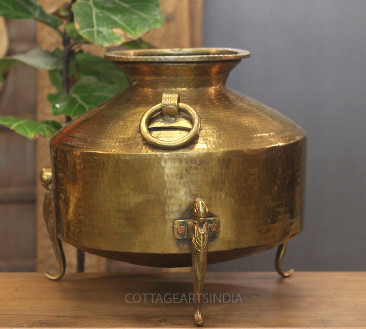 Brass  Vintage Planter