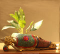 Brass Stone Work Sleeping Buddha