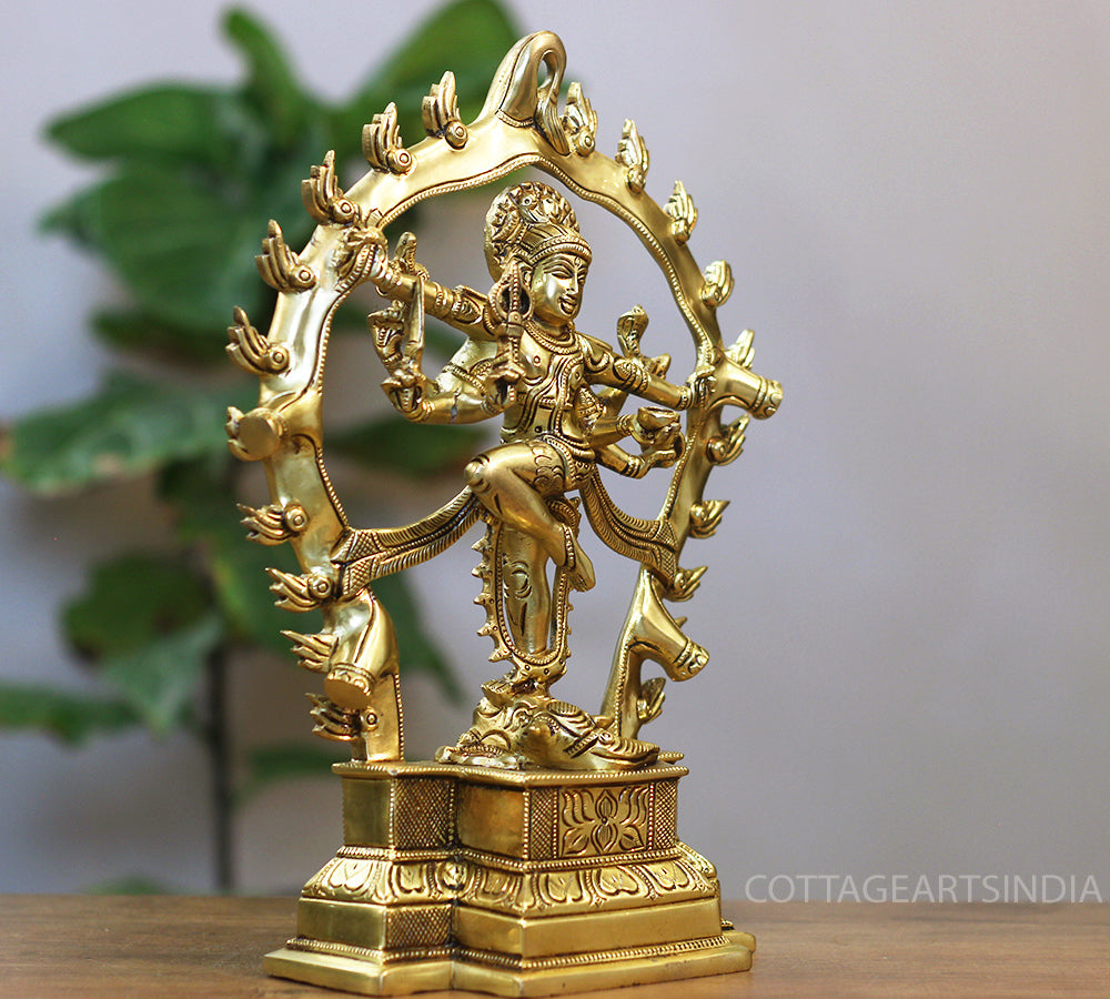 Brass Supreme Quality Shiva in Gajasurasamhara Form