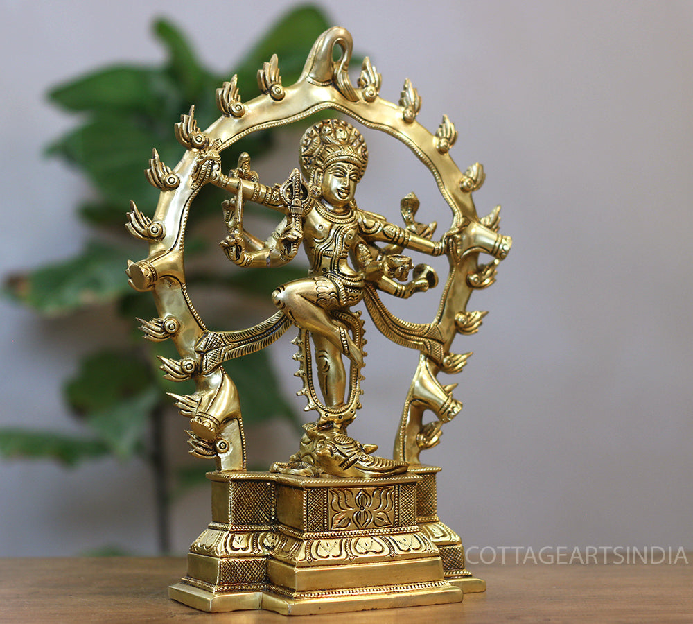 Brass Supreme Quality Shiva in Gajasurasamhara Form
