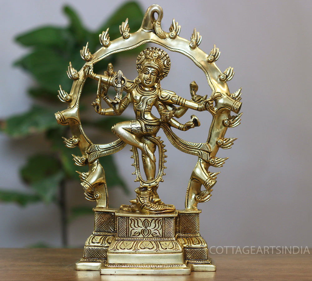 Brass Supreme Quality Shiva in Gajasurasamhara Form