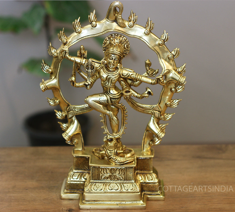 Brass Supreme Quality Shiva in Gajasurasamhara Form