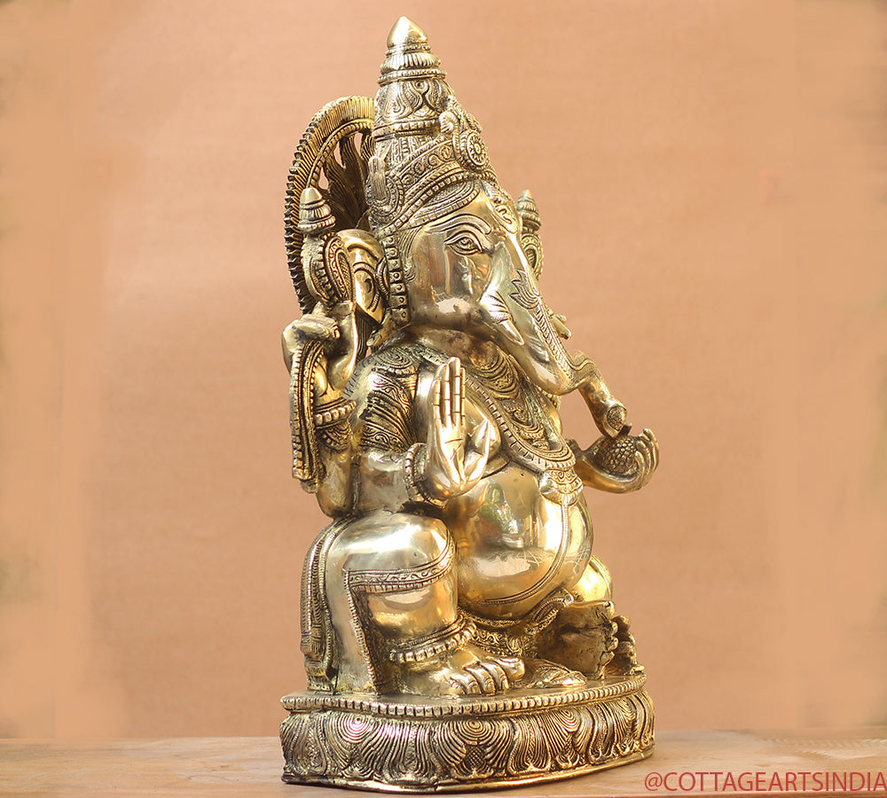 Brass Ganesh SuperFine 19"