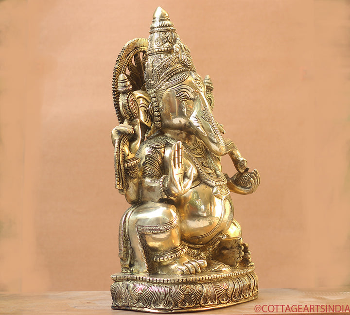 Brass Ganesh SuperFine 19"