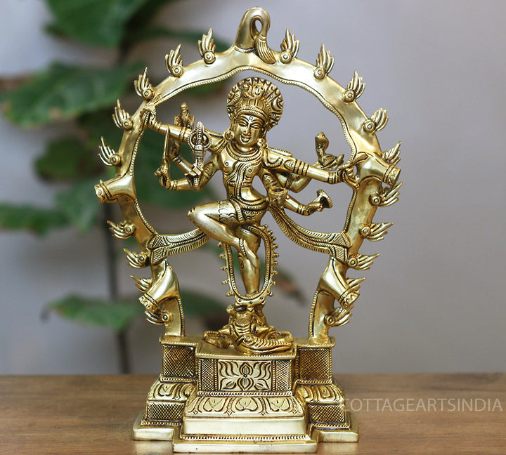 Brass Supreme Quality Shiva in Gajasurasamhara Form