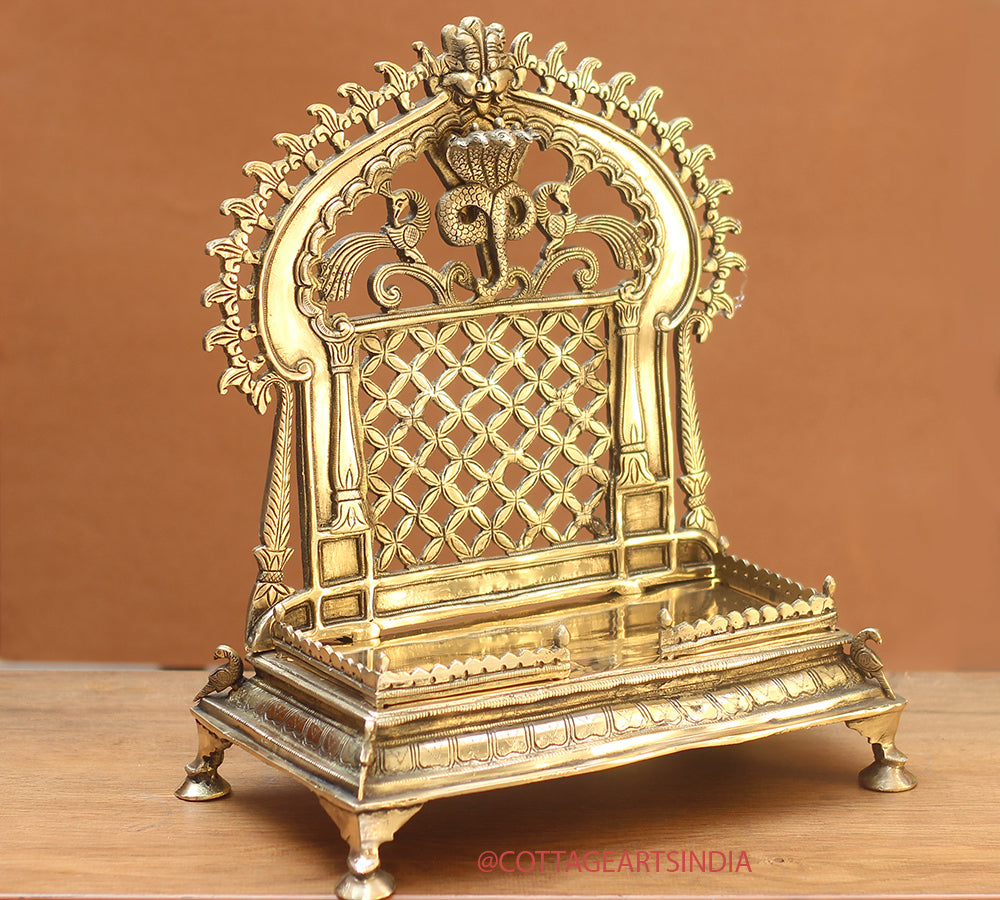Brass Singhasan /Aasan Jali Frame 13.5"