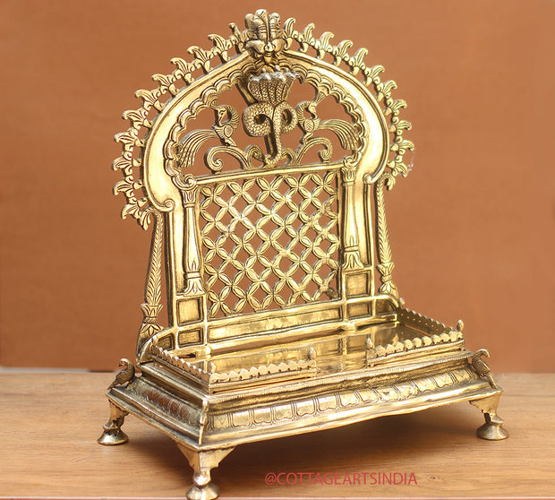 Brass Singhasan /Aasan Jali Frame 13.5"