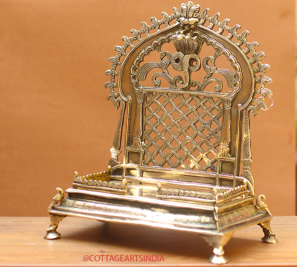 Brass Singhasan /Aasan Jali Frame 13.5"
