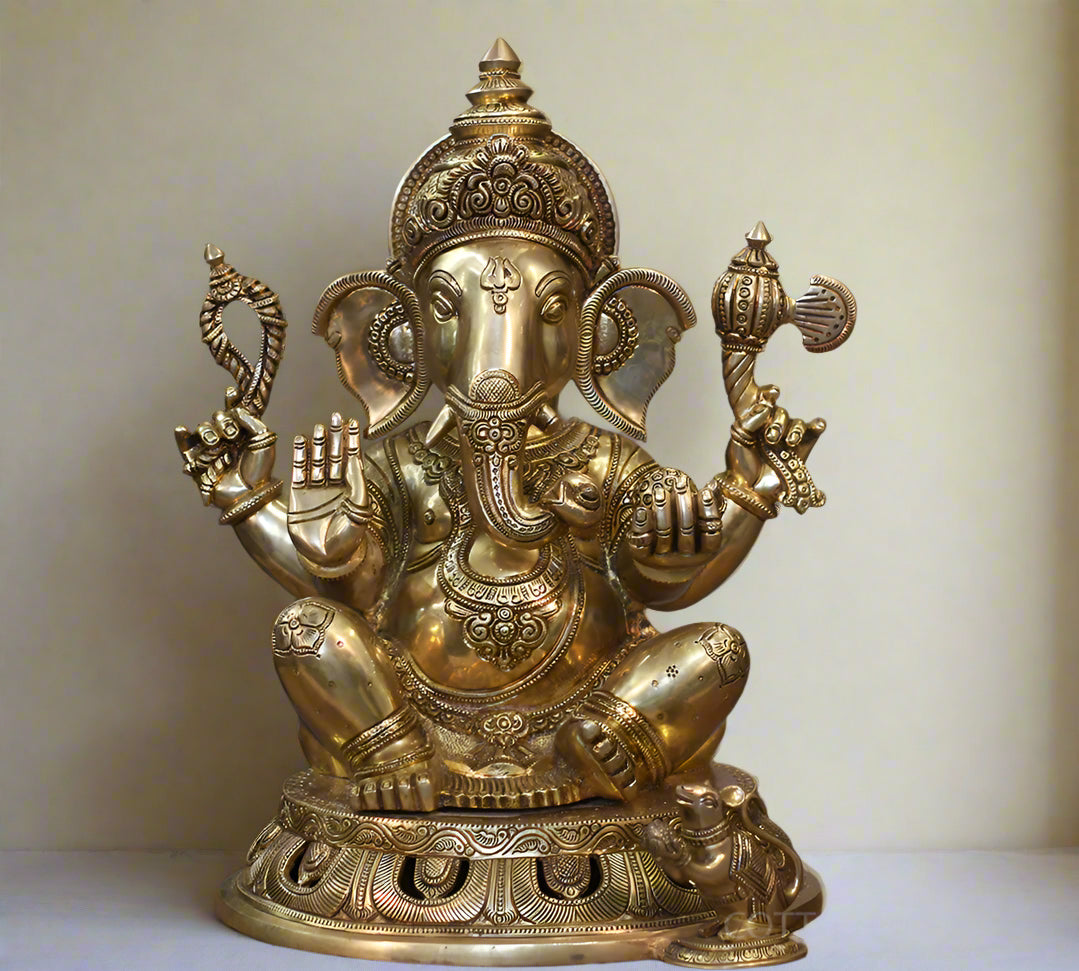 Premium Brass Exquisite Work Ganesha