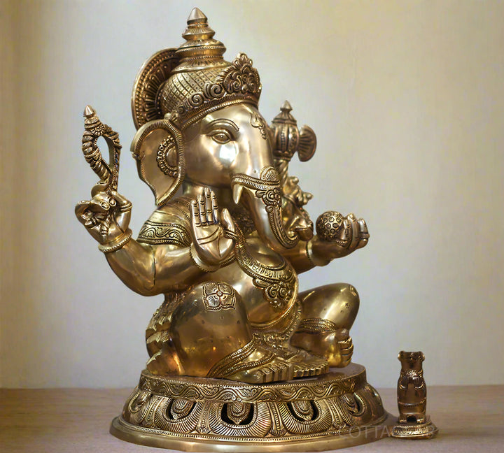 Premium Brass Exquisite Work Ganesha