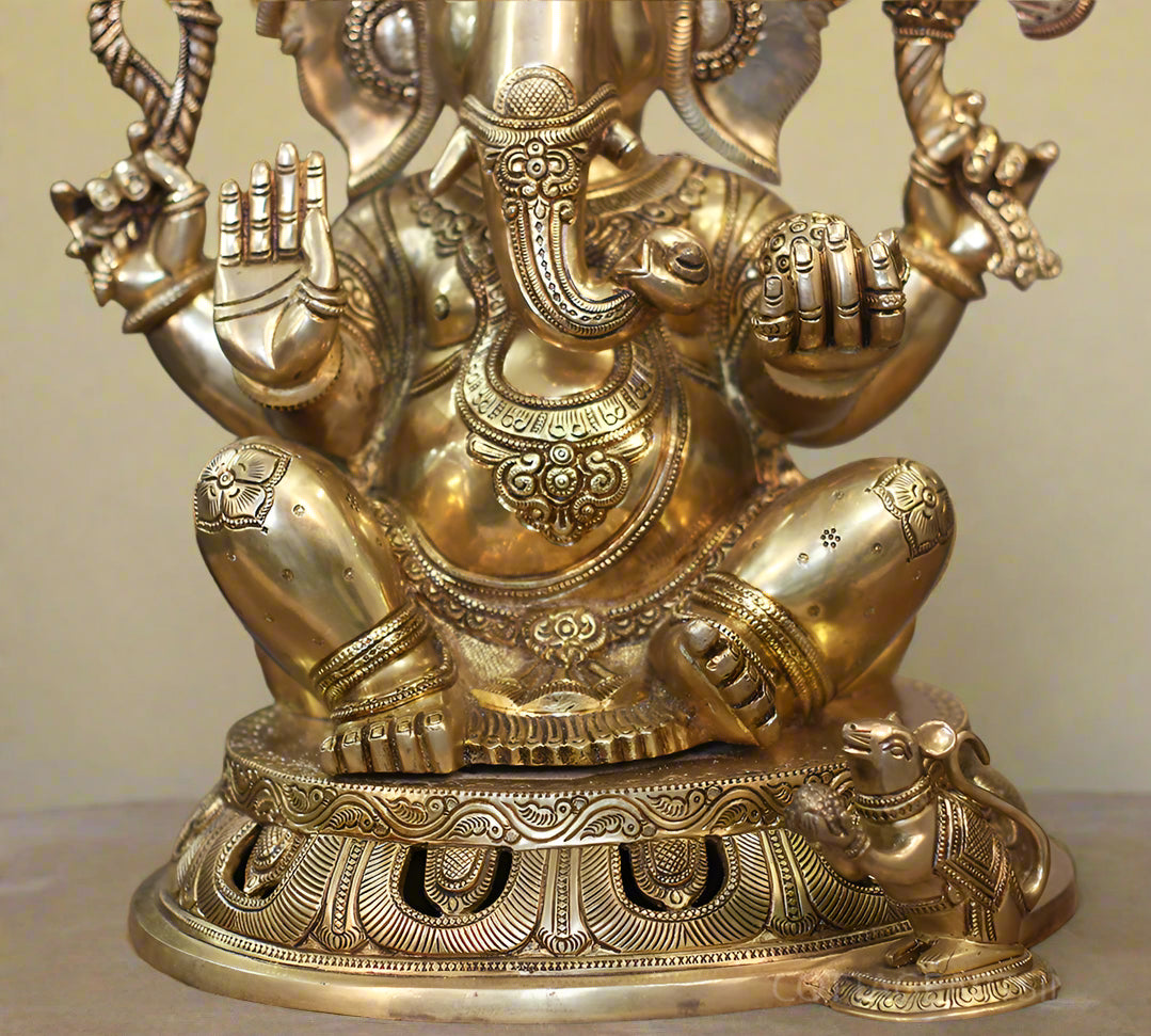 Premium Brass Exquisite Work Ganesha
