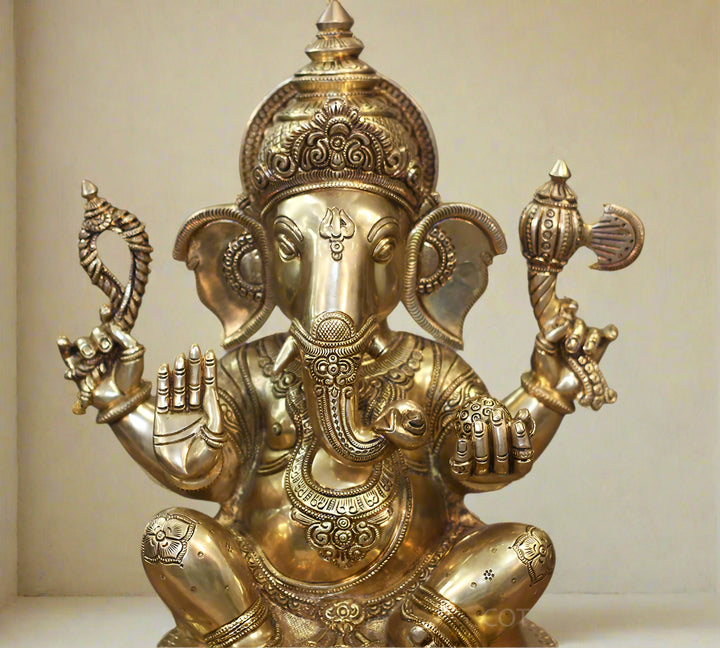 Premium Brass Exquisite Work Ganesha