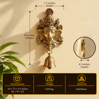 Brass Ganesha Wall Hanging