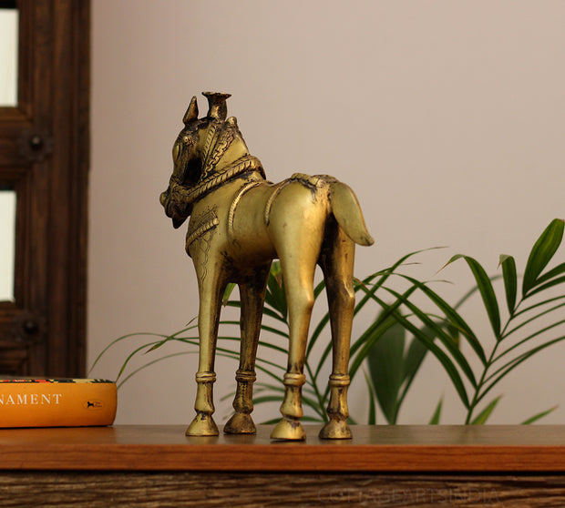 Brass Vintage Finished Horse