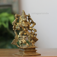 Handcrafted Brass Goddess Durga Mahishasuramardini Idol