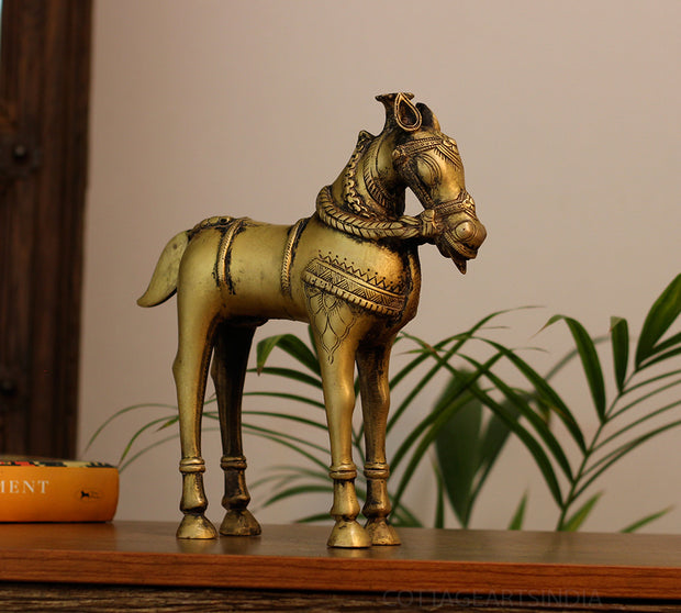 Brass Vintage Finished Horse