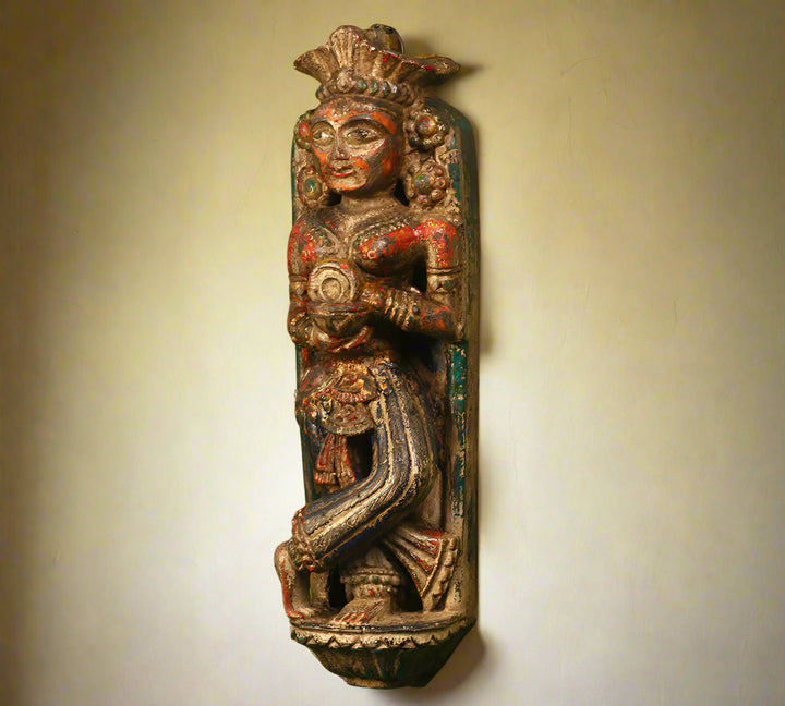 Wooden Vintage Finished Doll Wall Hanging