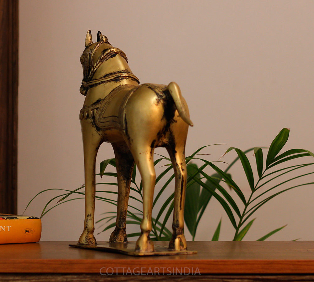 Brass Vintage Finished Horse