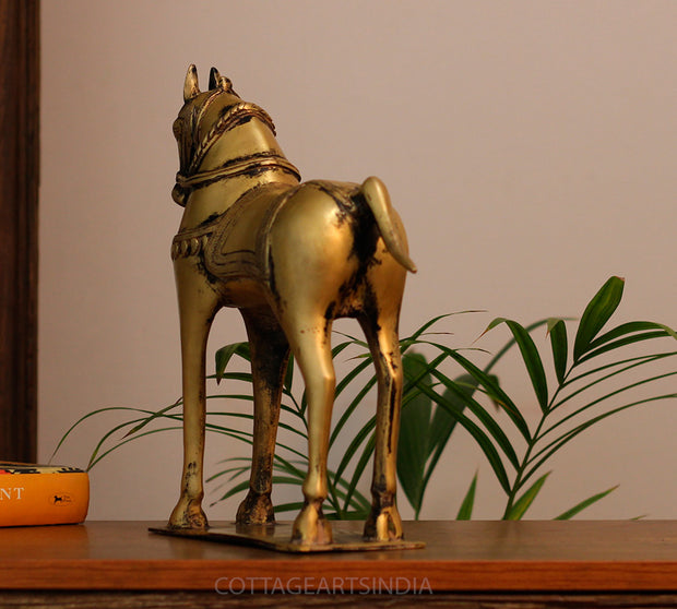 Brass Vintage Finished Horse