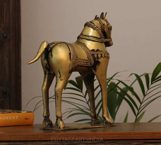 Brass Vintage Finished Horse