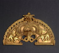 Brass Prabhawali Sheshnaag and Kirtmukha 13"