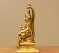 Brass Vishnu Sitting 10"